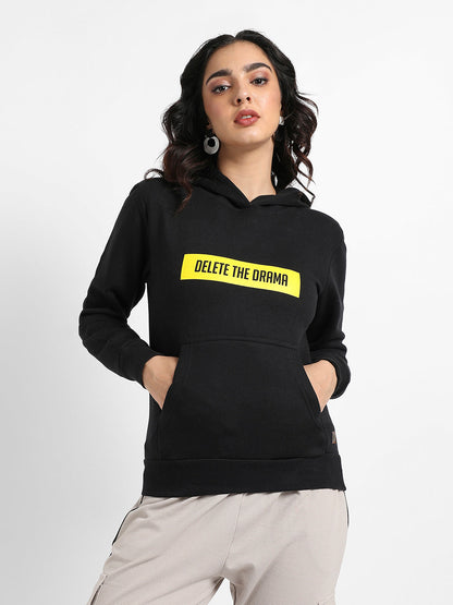 Delete The Drama Hoodie With Kangaroo Pockets