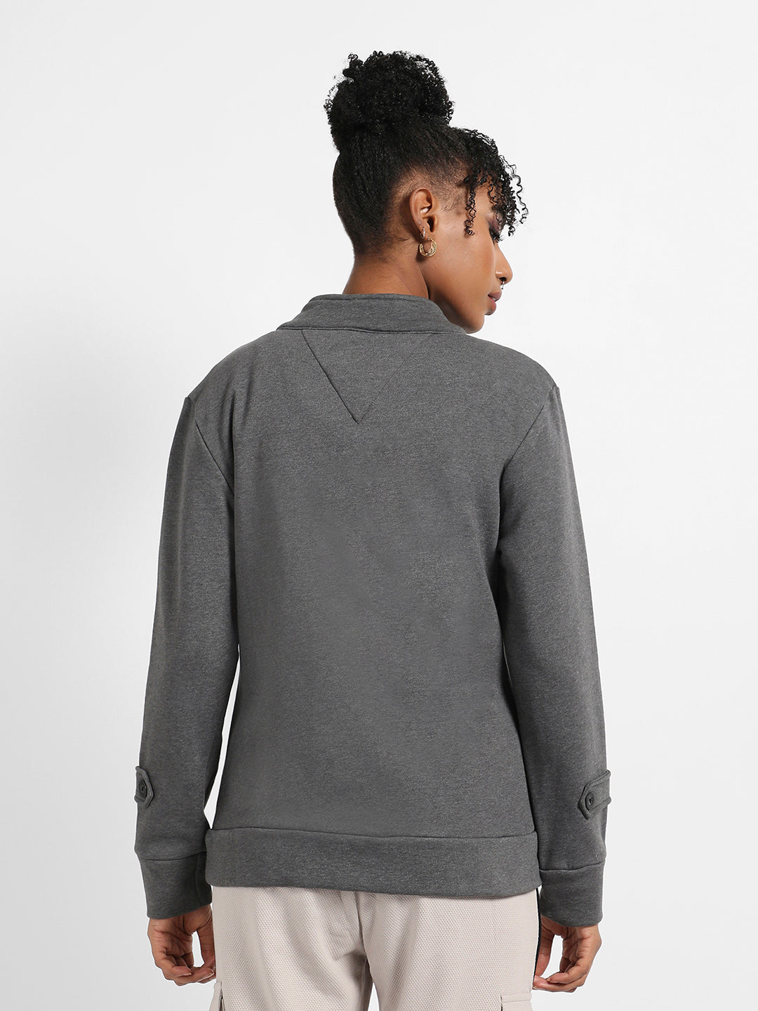 Single-Breasted Jacket With Angled Open Pockets