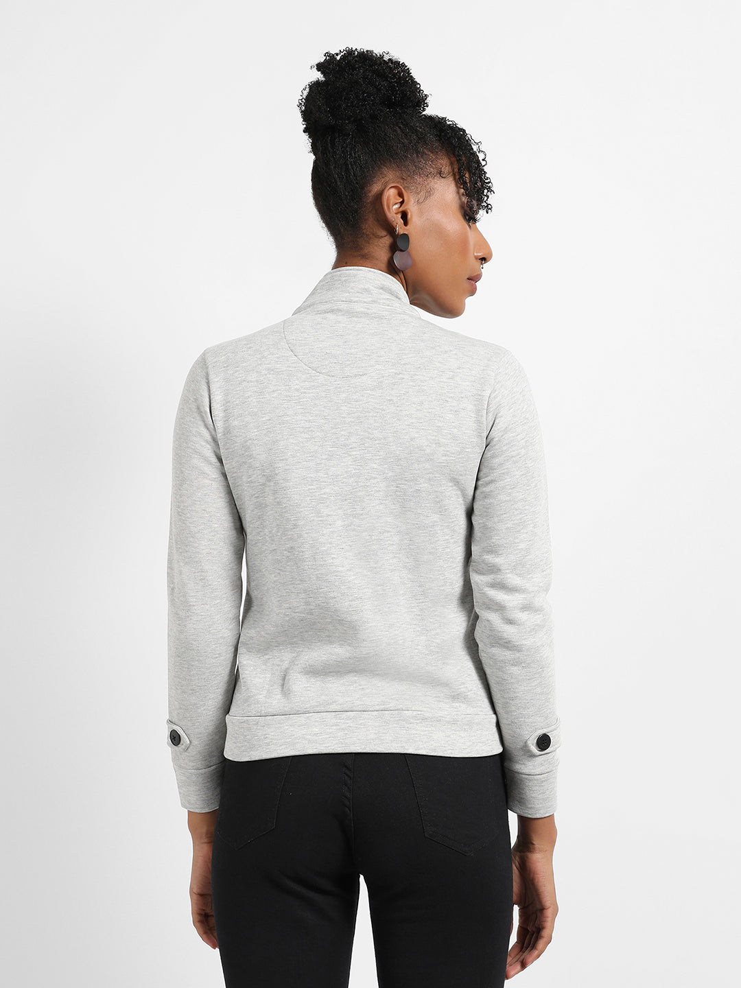 Single-Breasted Jacket With Angled Open Pockets