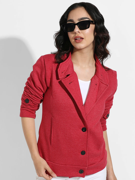 Single-Breasted Jacket With Angled Open Pockets