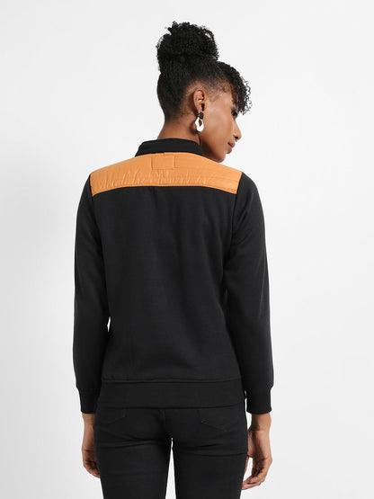 Zip-Front Jacket With Quilted Details