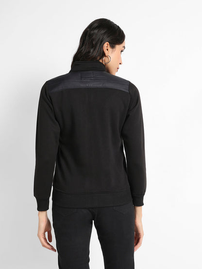 Zip-Front Jacket With Quilted Details