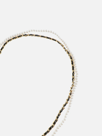 Glimmering Essentials: The Metallic Bodychain and Mini Purse Combo