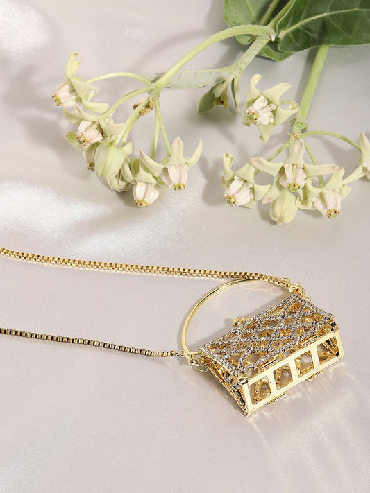The Golden Duo: Unleashing Glamour With A Metallic Bodychain & Mini Purse