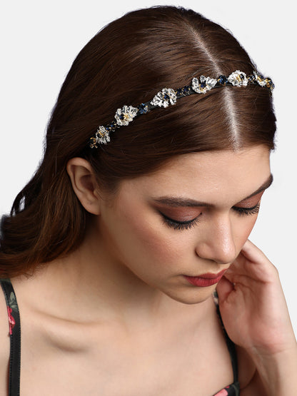 Sparkling Splendor: Adorning Hair with an Embellished Hairband