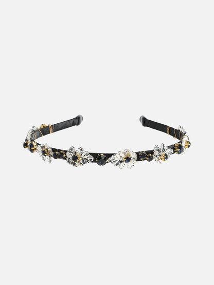 Sparkling Splendor: Adorning Hair with an Embellished Hairband