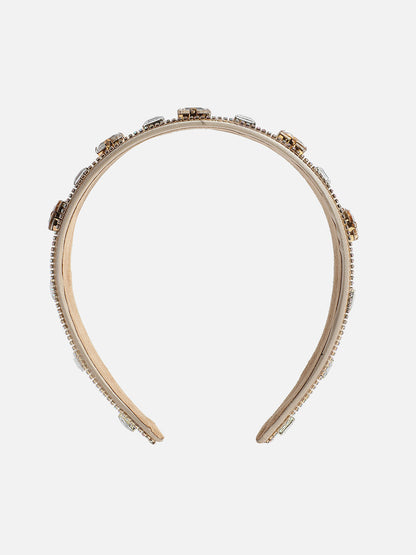 Jeweled Elegance: Crown Your Look with an Embellished Hairband