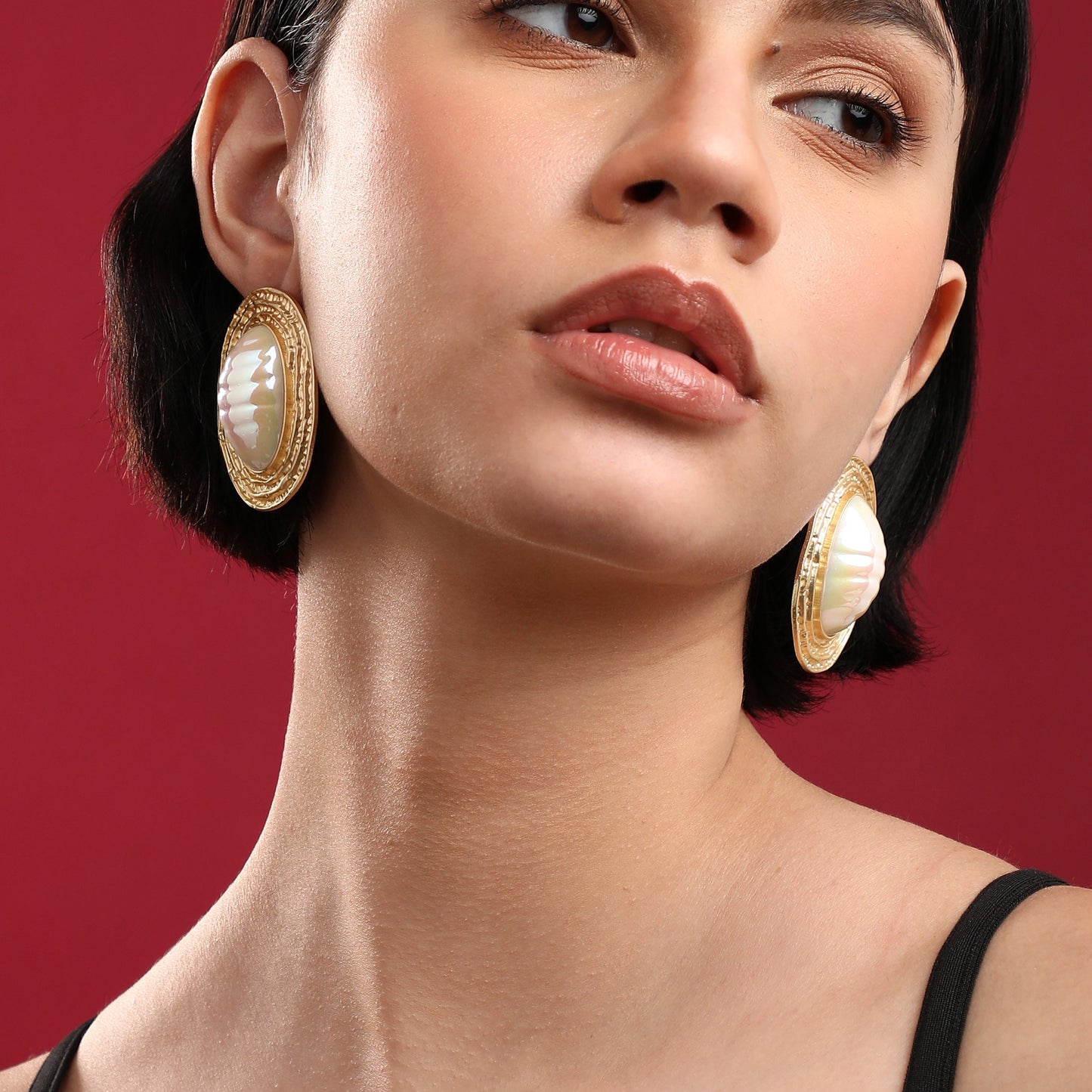 Gold-Plated Studs Earrings