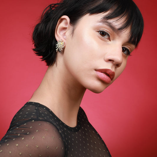 Gold-Plated Studs Earrings