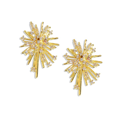 Gold-Plated Studs Earrings