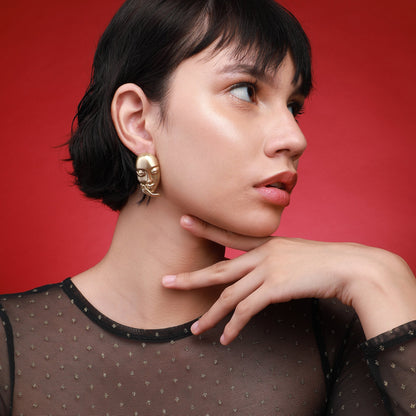 Gold-Plated Studs Earrings