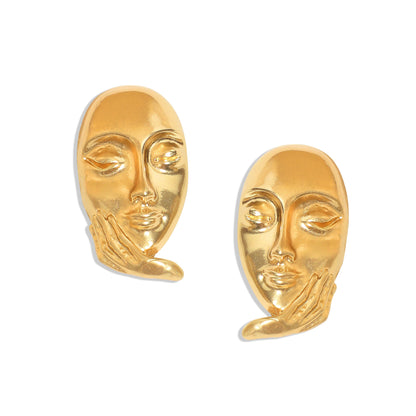 Gold-Plated Studs Earrings