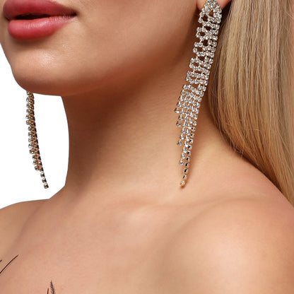 Gold-Plated Drop Earrings Earrings