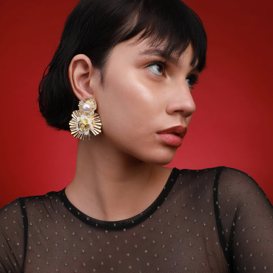 Gold-Plated Studs Earrings