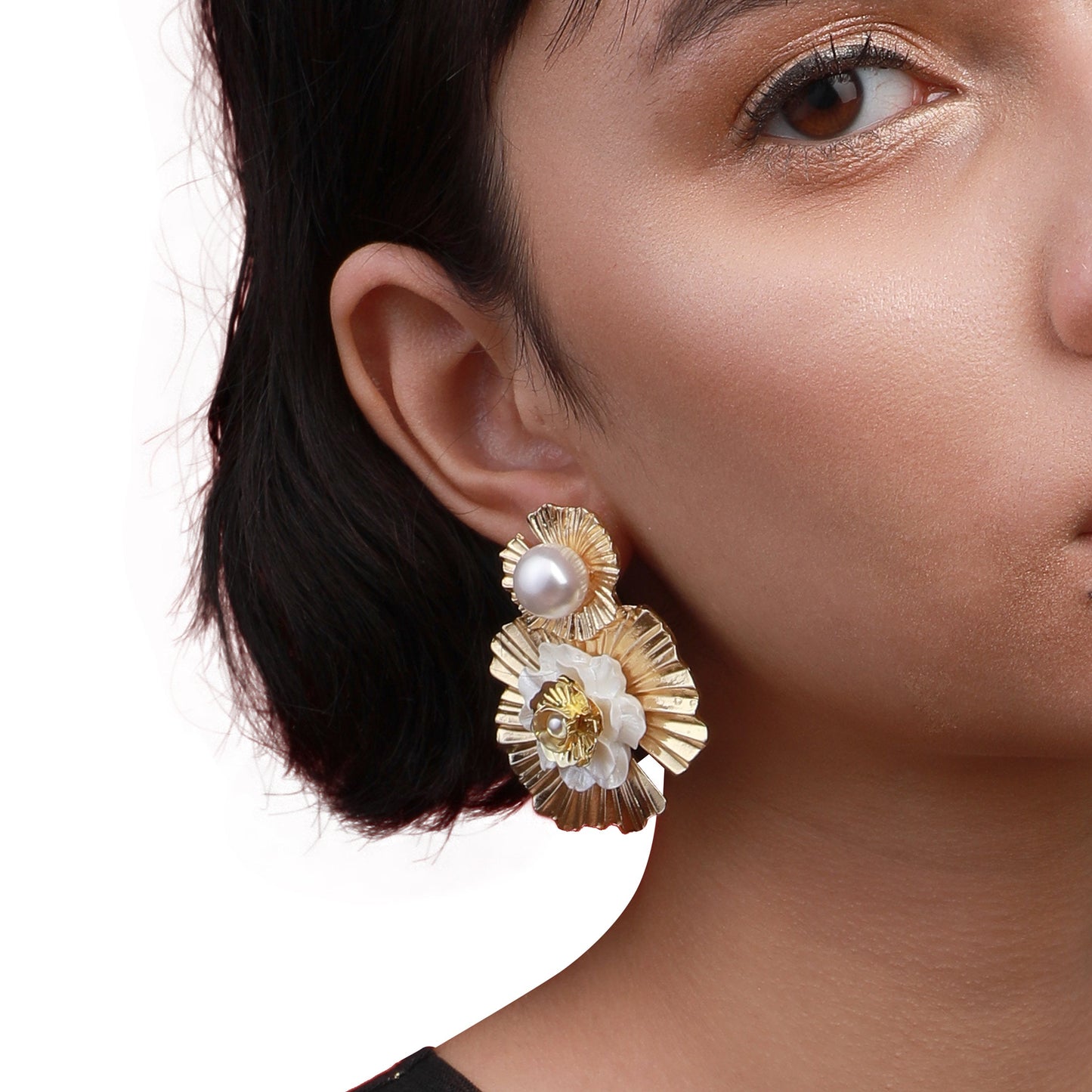 Gold-Plated Studs Earrings