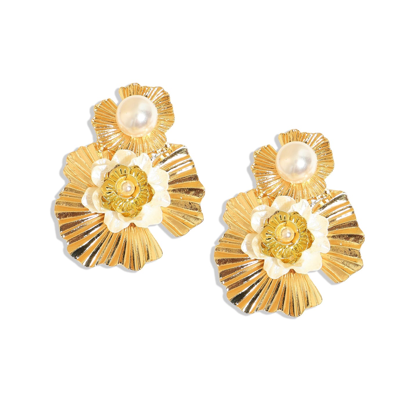 Gold-Plated Studs Earrings