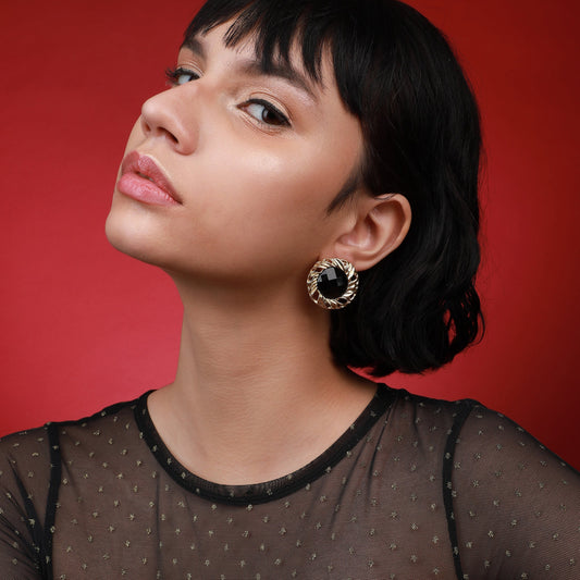 Gold-Plated Studs Earrings