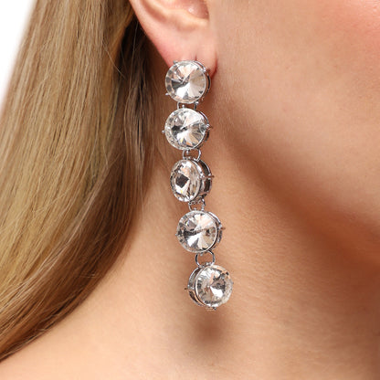 Silver-Plated Drop Earrings Earrings