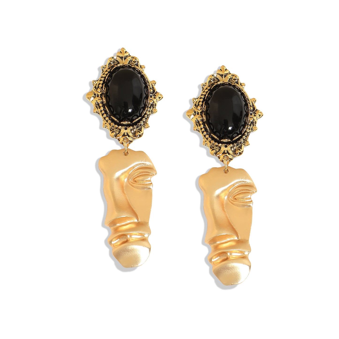 Gold-Plated Drop Earrings Earrings