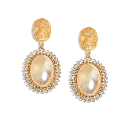 Gold-Plated Drop Earrings Earrings