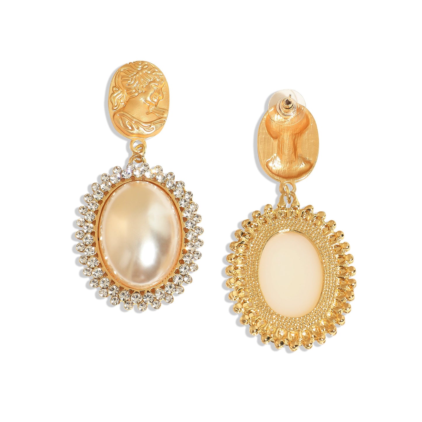 Gold-Plated Drop Earrings Earrings