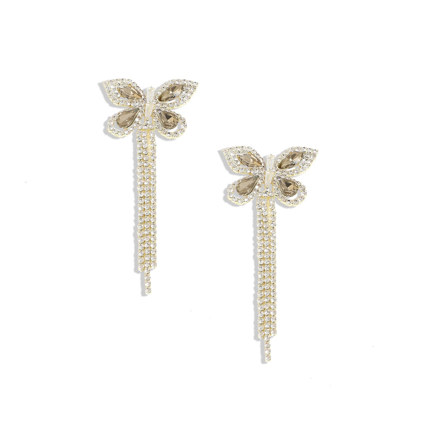 Gold-Plated Drop Earrings Earrings