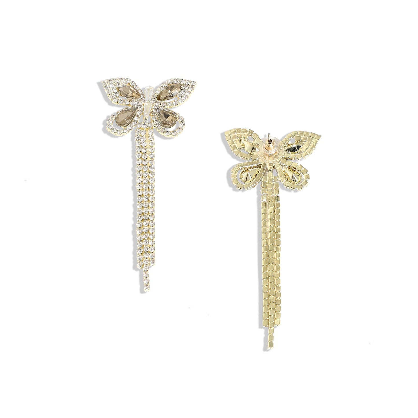 Gold-Plated Drop Earrings Earrings