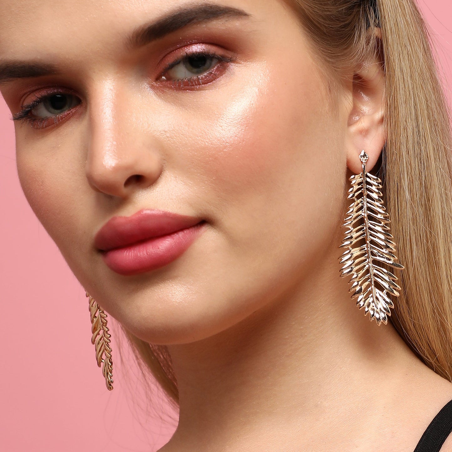 Gold-Plated Drop Earrings Earrings