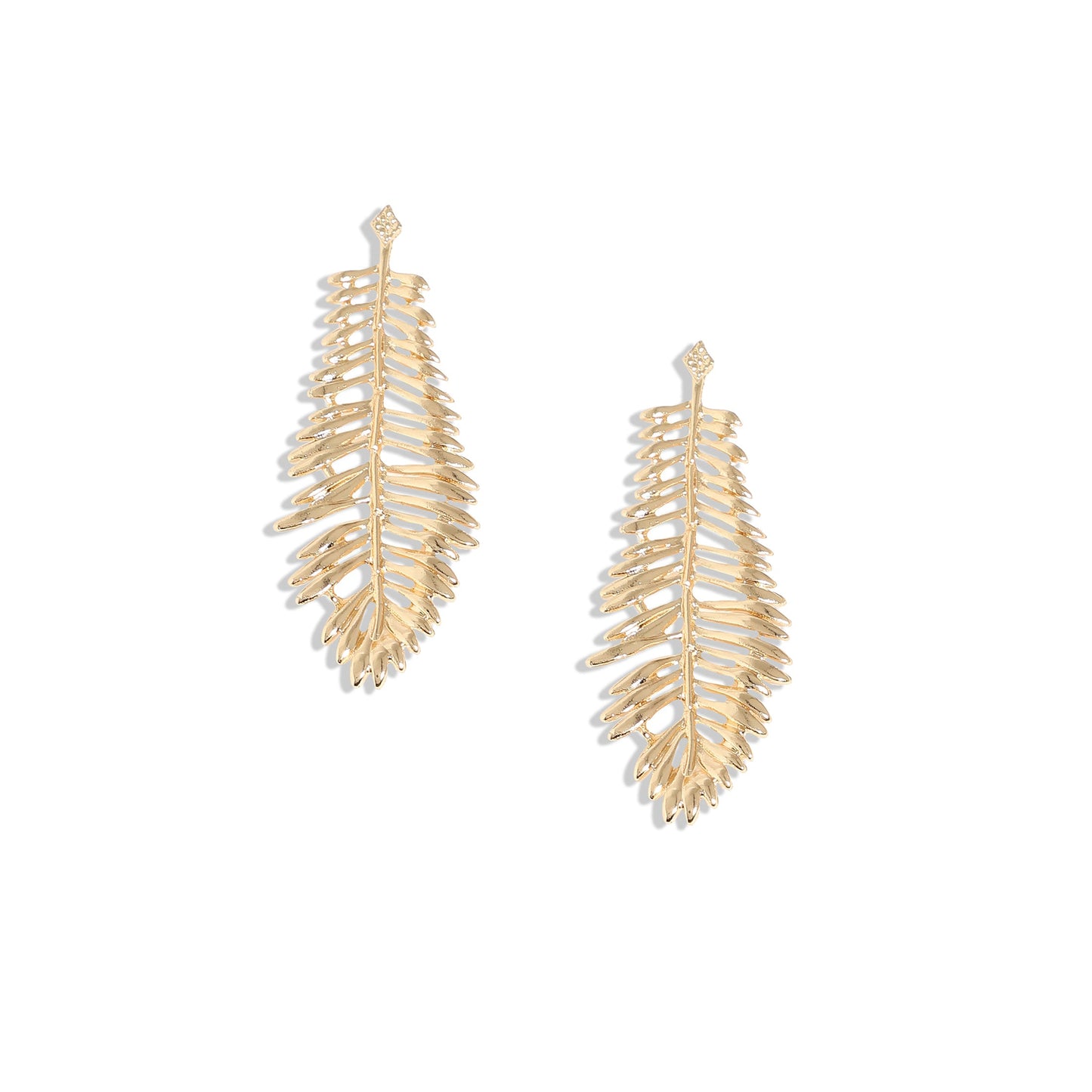 Gold-Plated Drop Earrings Earrings