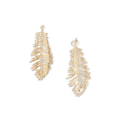 Gold-Plated Drop Earrings Earrings