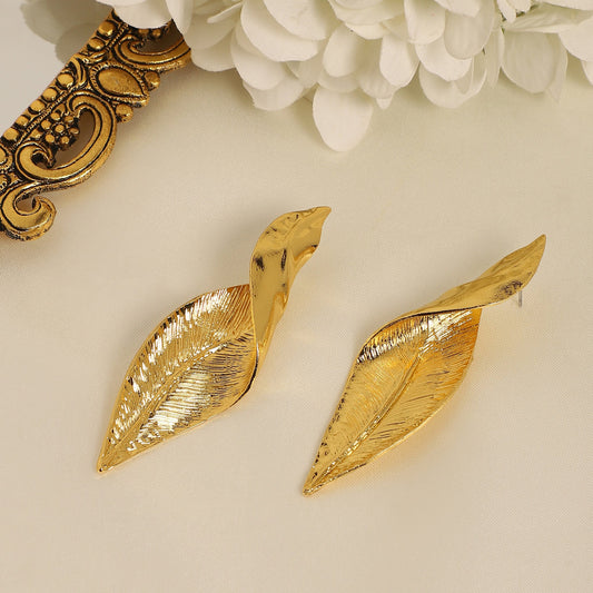 Gold-Plated Drop Earrings Earrings