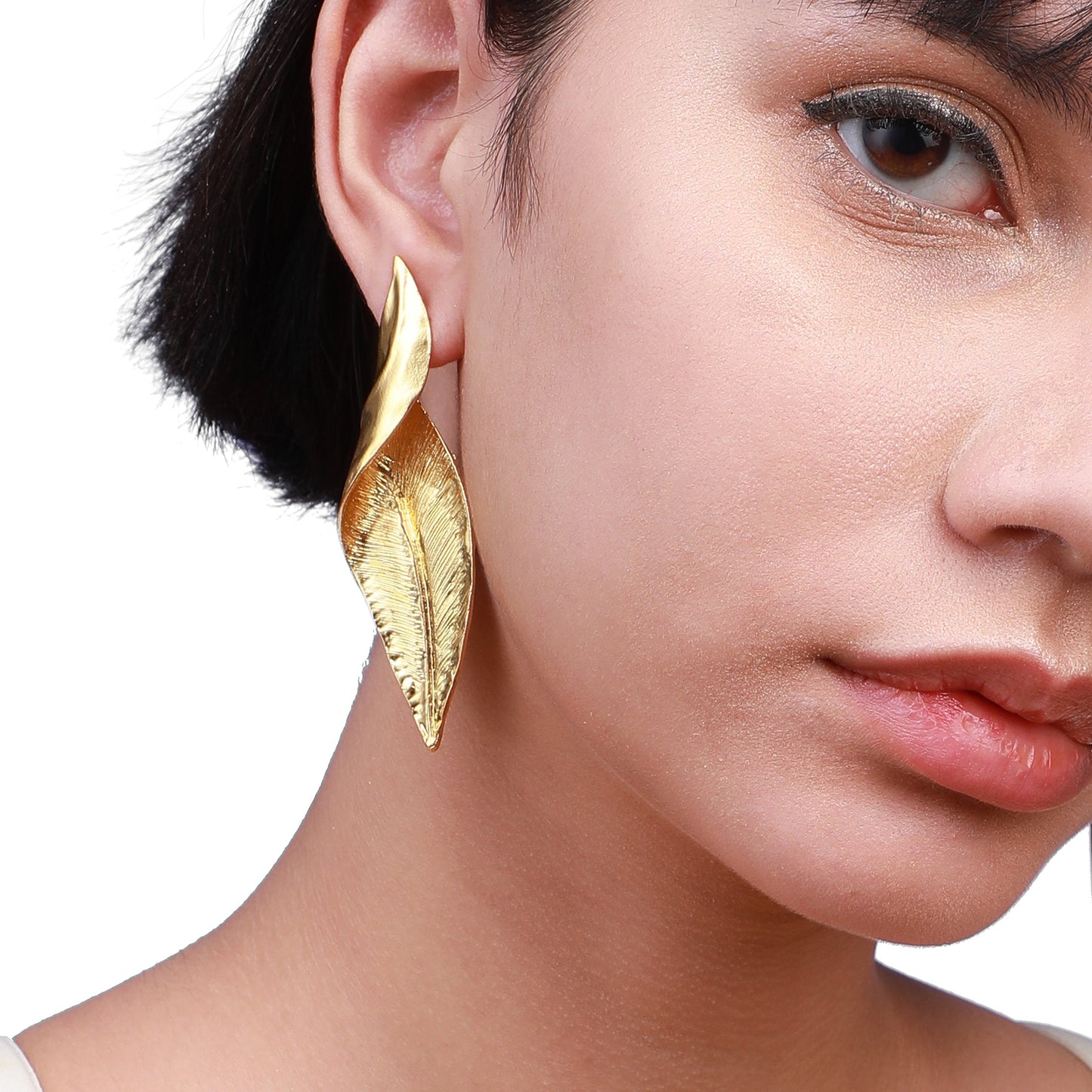 Gold-Plated Drop Earrings Earrings