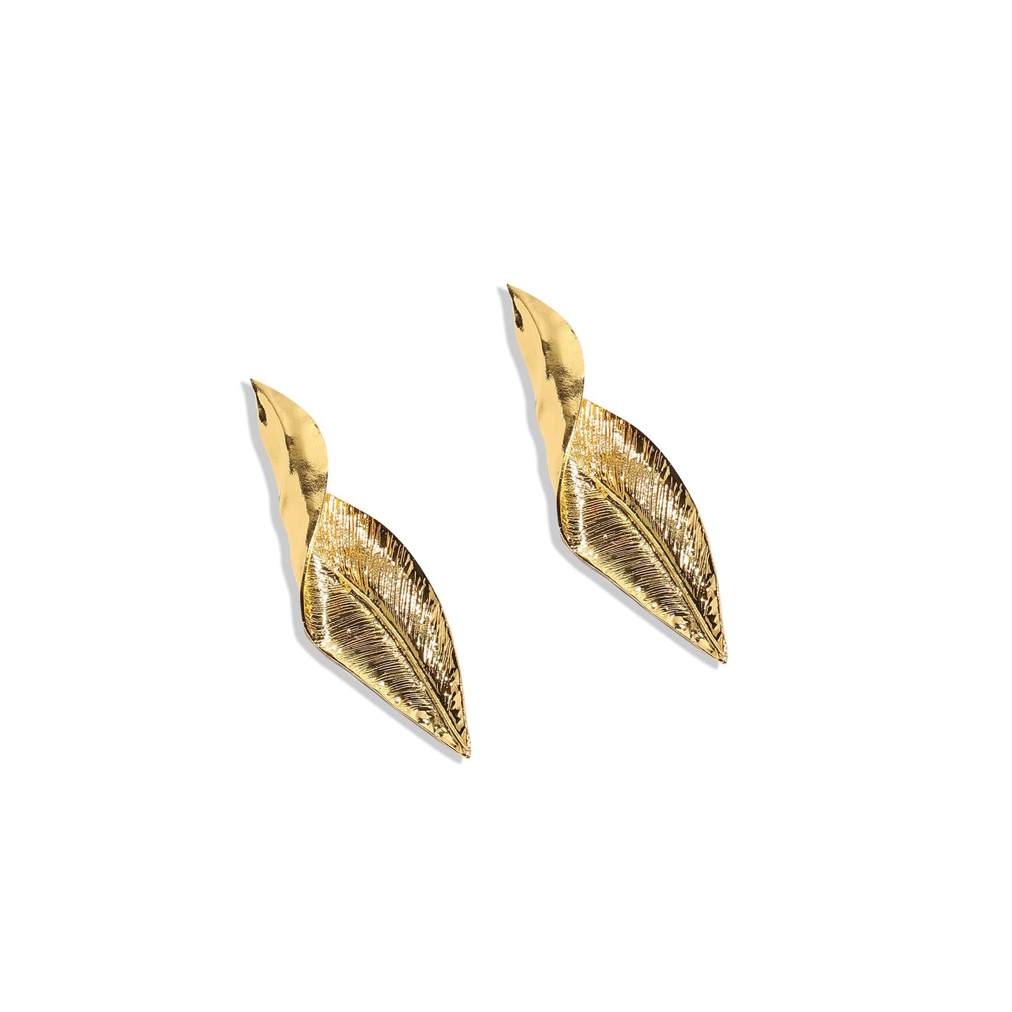 Gold-Plated Drop Earrings Earrings