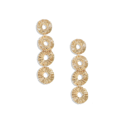 Gold-Plated Drop Earrings Earrings