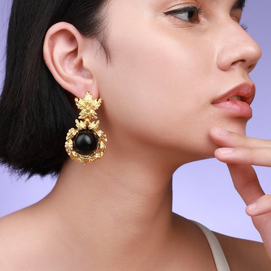 Gold-Plated Drop Earrings Earrings