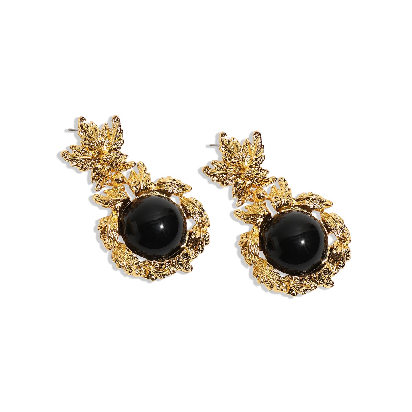 Gold-Plated Drop Earrings Earrings