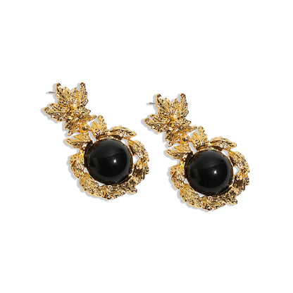 Gold-Plated Drop Earrings Earrings