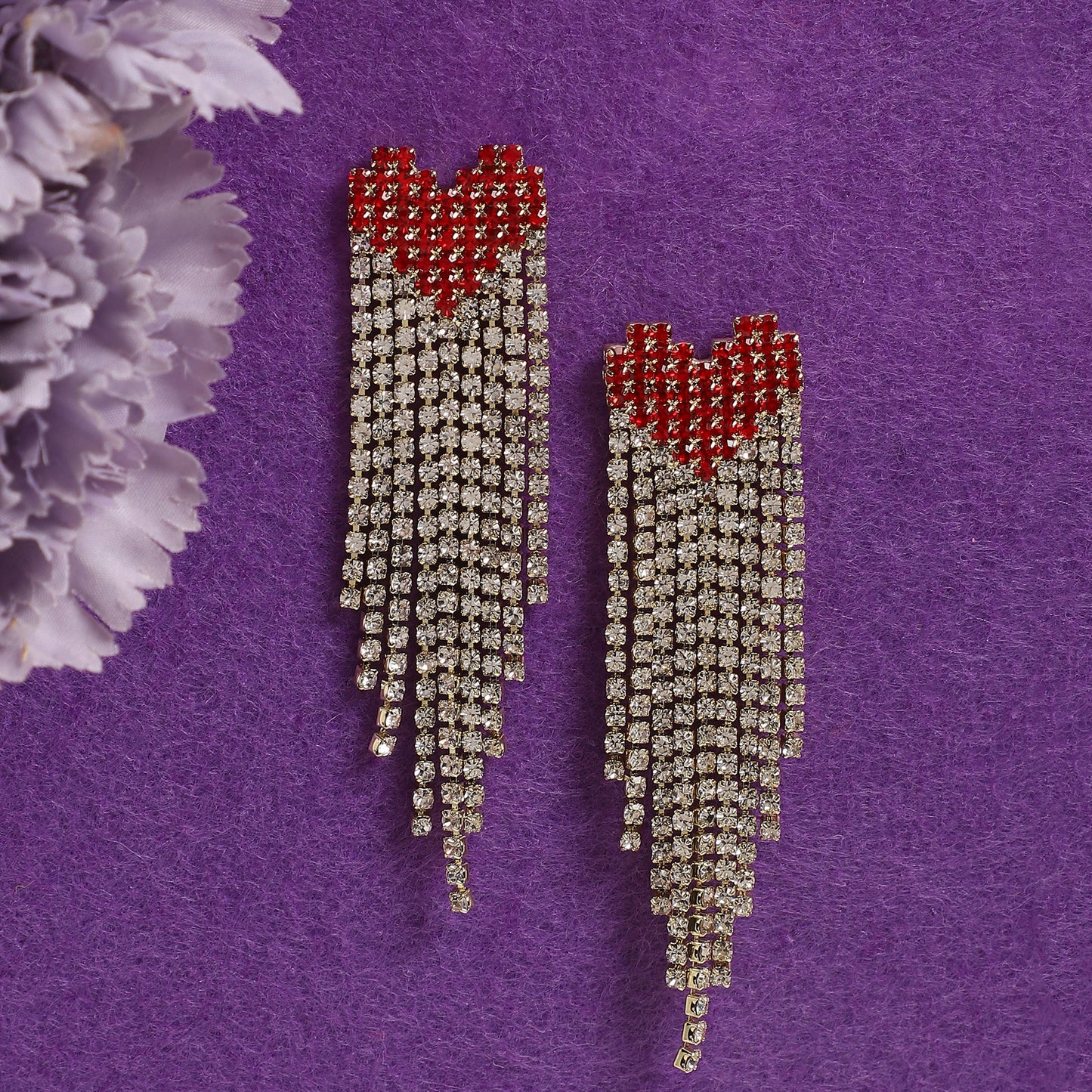 Silver-Plated Drop Earrings Earrings