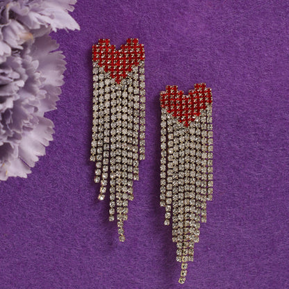 Silver-Plated Drop Earrings Earrings