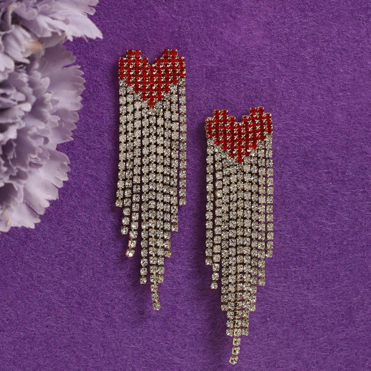 Silver-Plated Drop Earrings Earrings