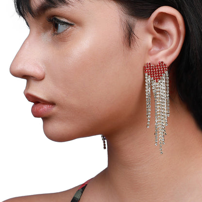 Silver-Plated Drop Earrings Earrings