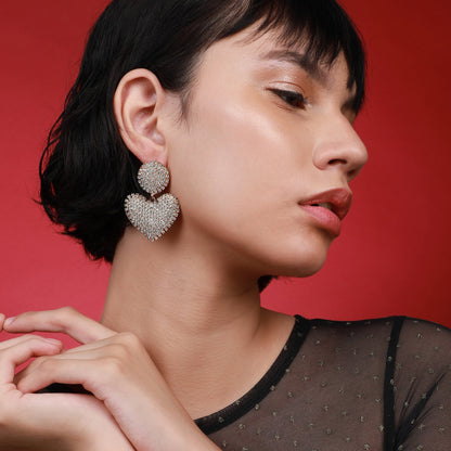 Gold-Plated Drop Earrings Earrings