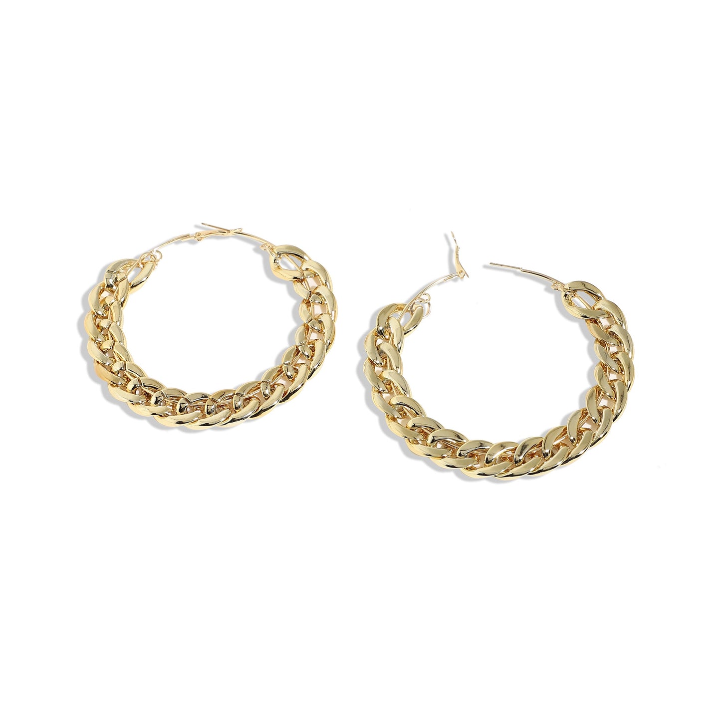 Gold-Plated Hoop Earrings Earrings