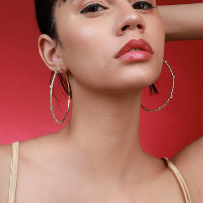 Gold-Plated Hoop Earrings Earrings