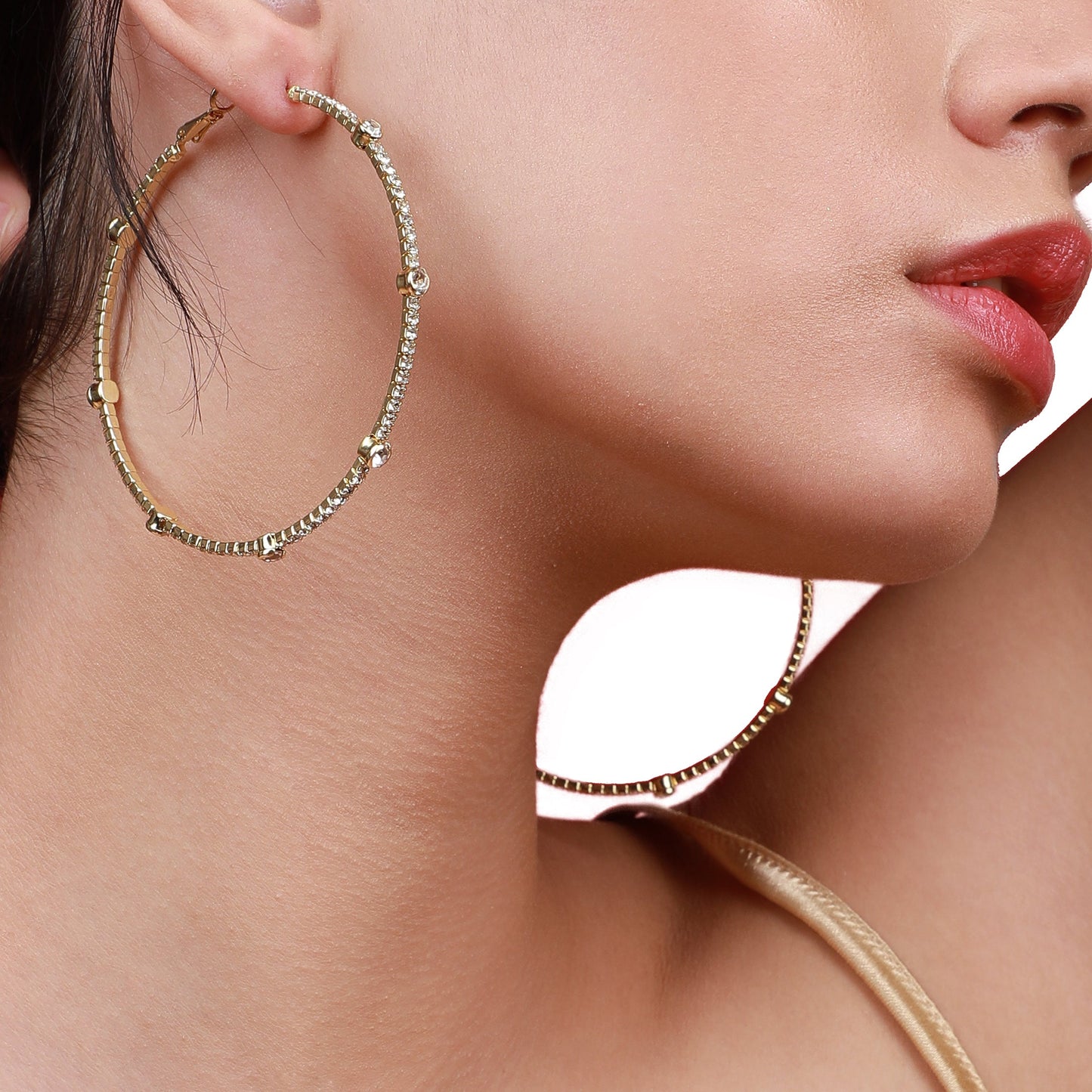 Gold-Plated Hoop Earrings Earrings