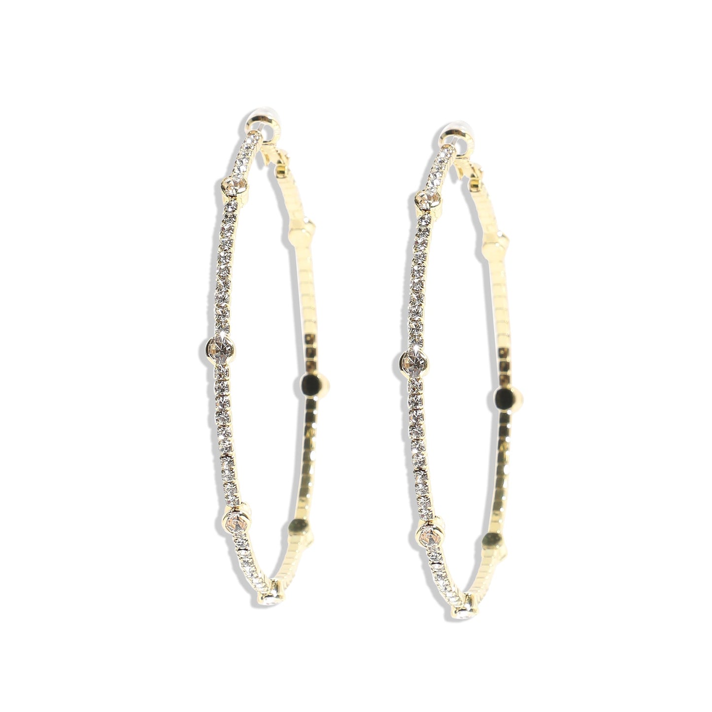 Gold-Plated Hoop Earrings Earrings