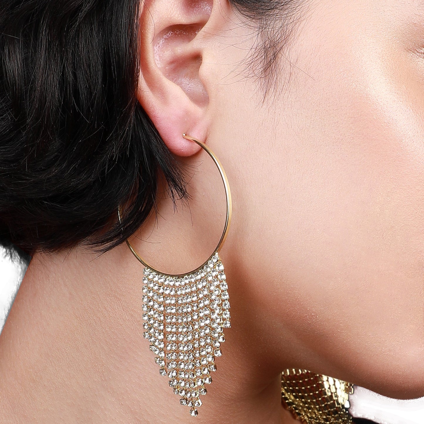 Gold-Plated Hoop Earrings Earrings