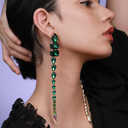 Gold-Plated Drop Earrings Earrings