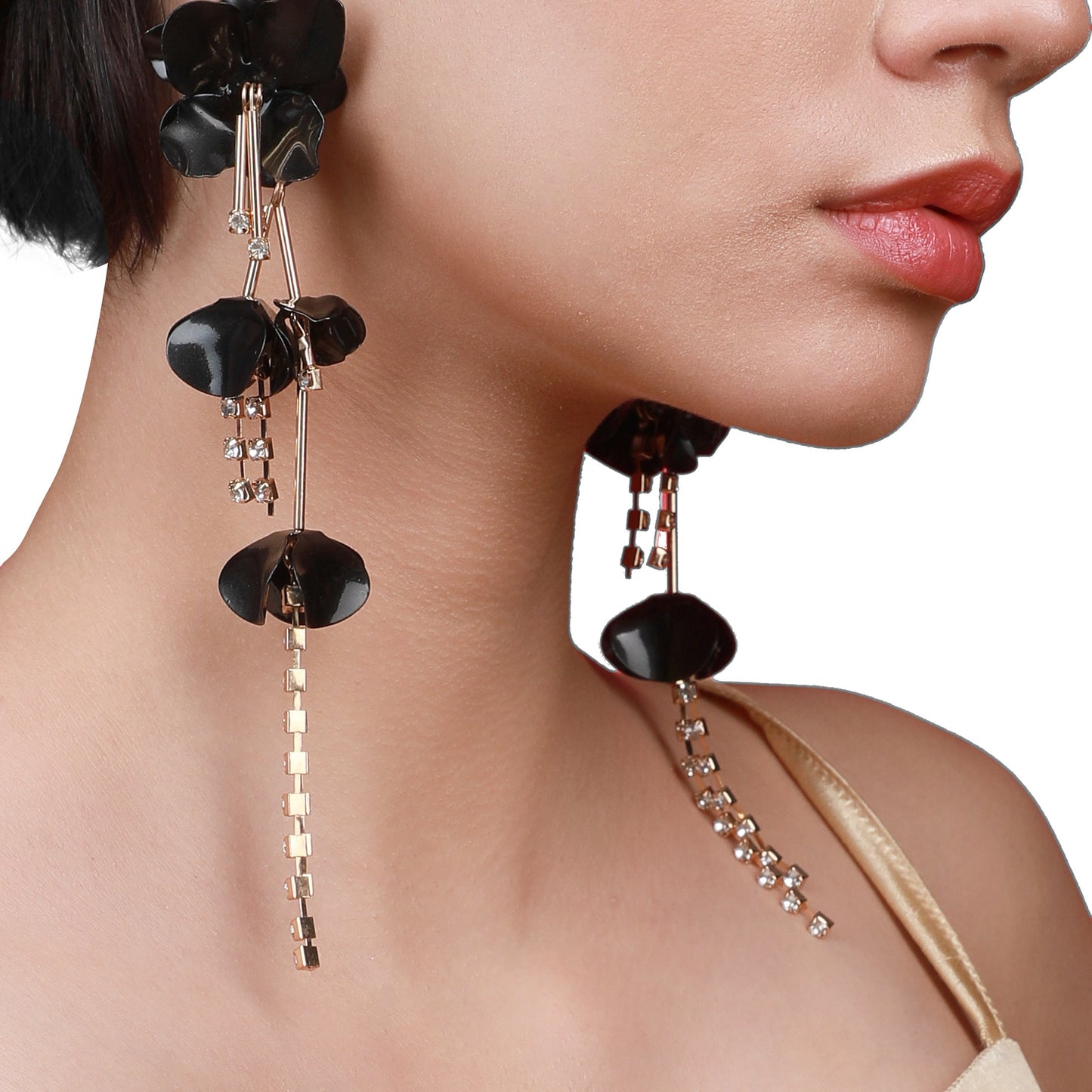 Gold-Plated Drop Earrings Earrings