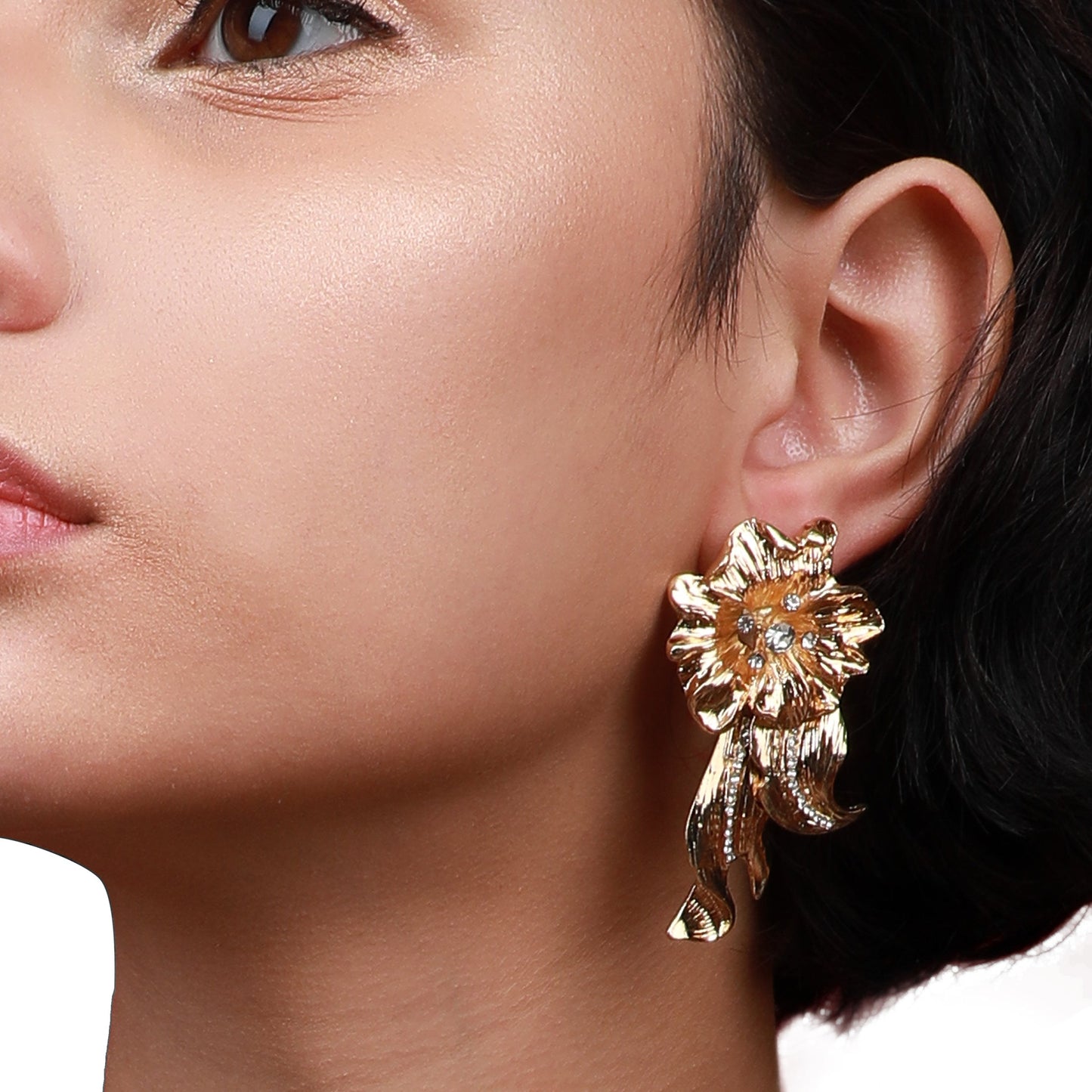 Gold-Plated Drop Earrings Earrings